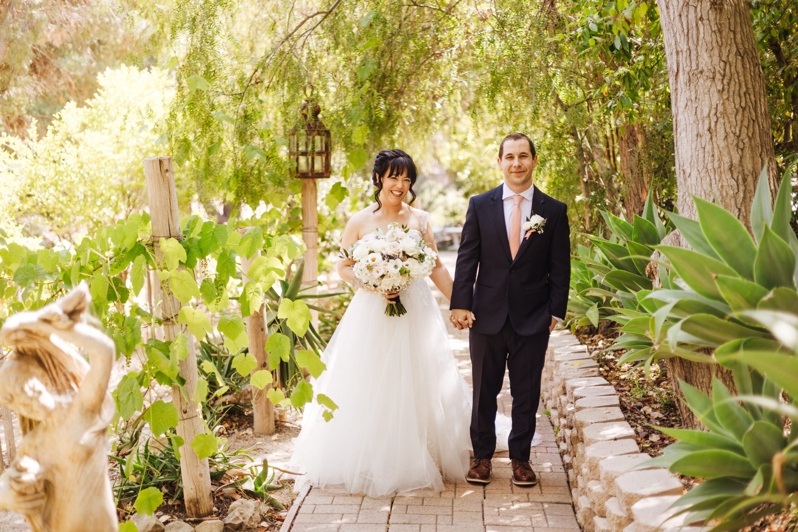 Wedding couple at The Vineyards Simi Valley wedding venue
