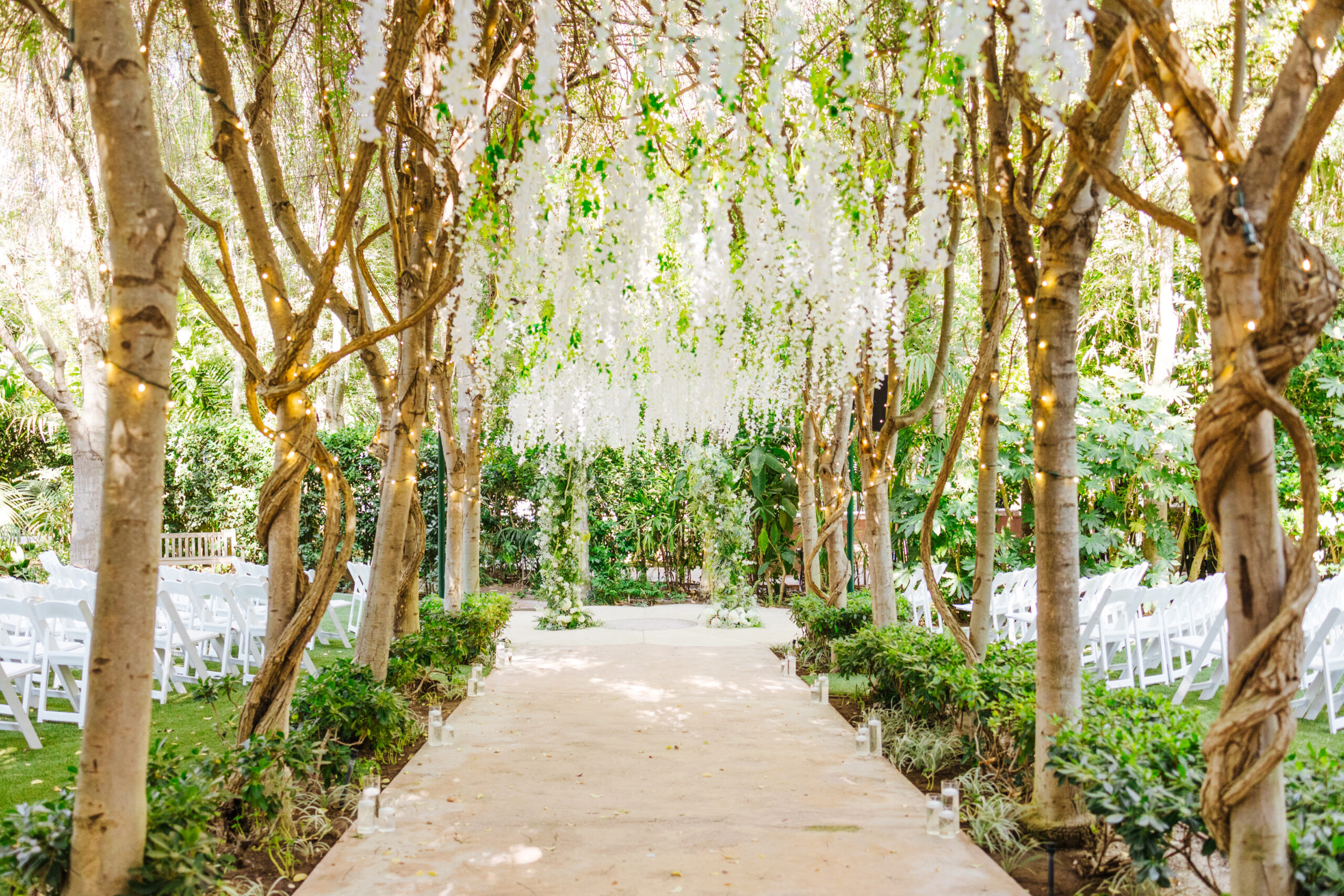 Hartley Botanica wedding venue ceremony view