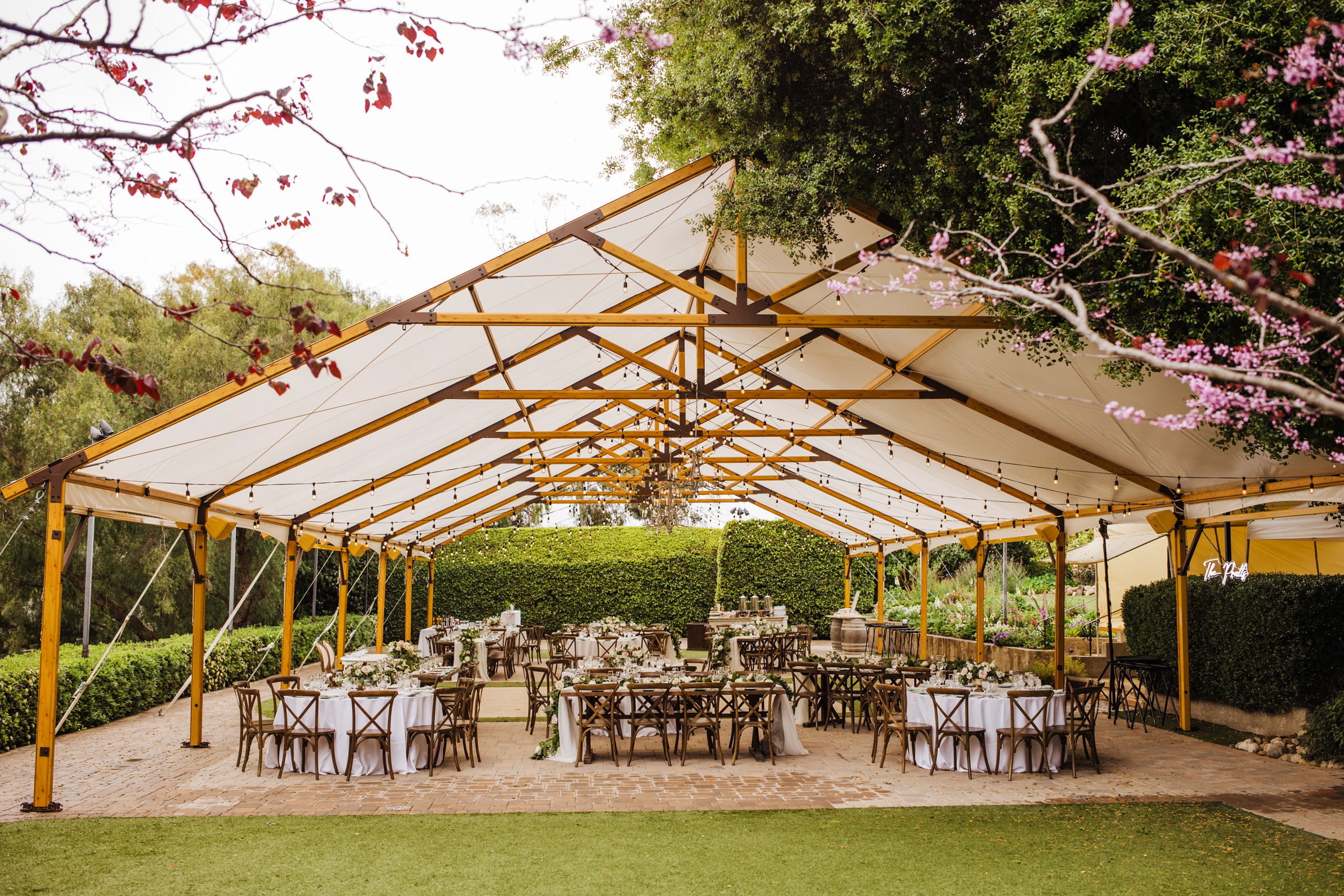 Wedding reception site at Maravilla Gardens in Camarillo, CA