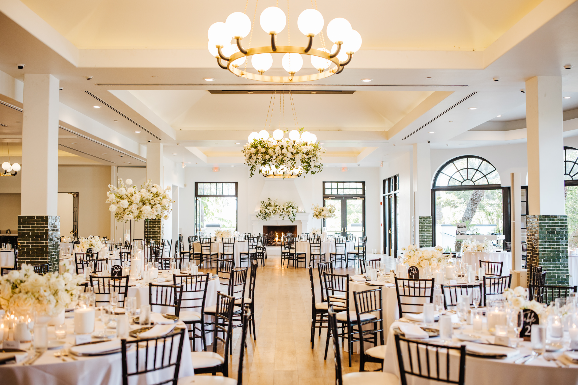 Indoor reception room at Spanish Hills Club in Camarillo, CA