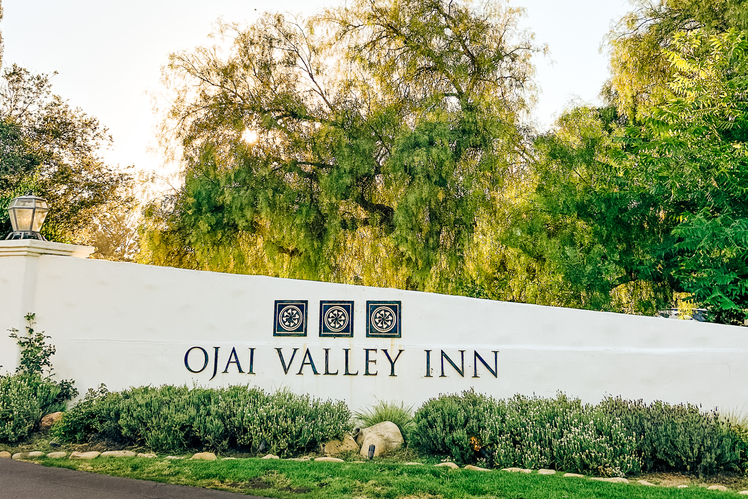 Ojai Valley Inn entrance sign