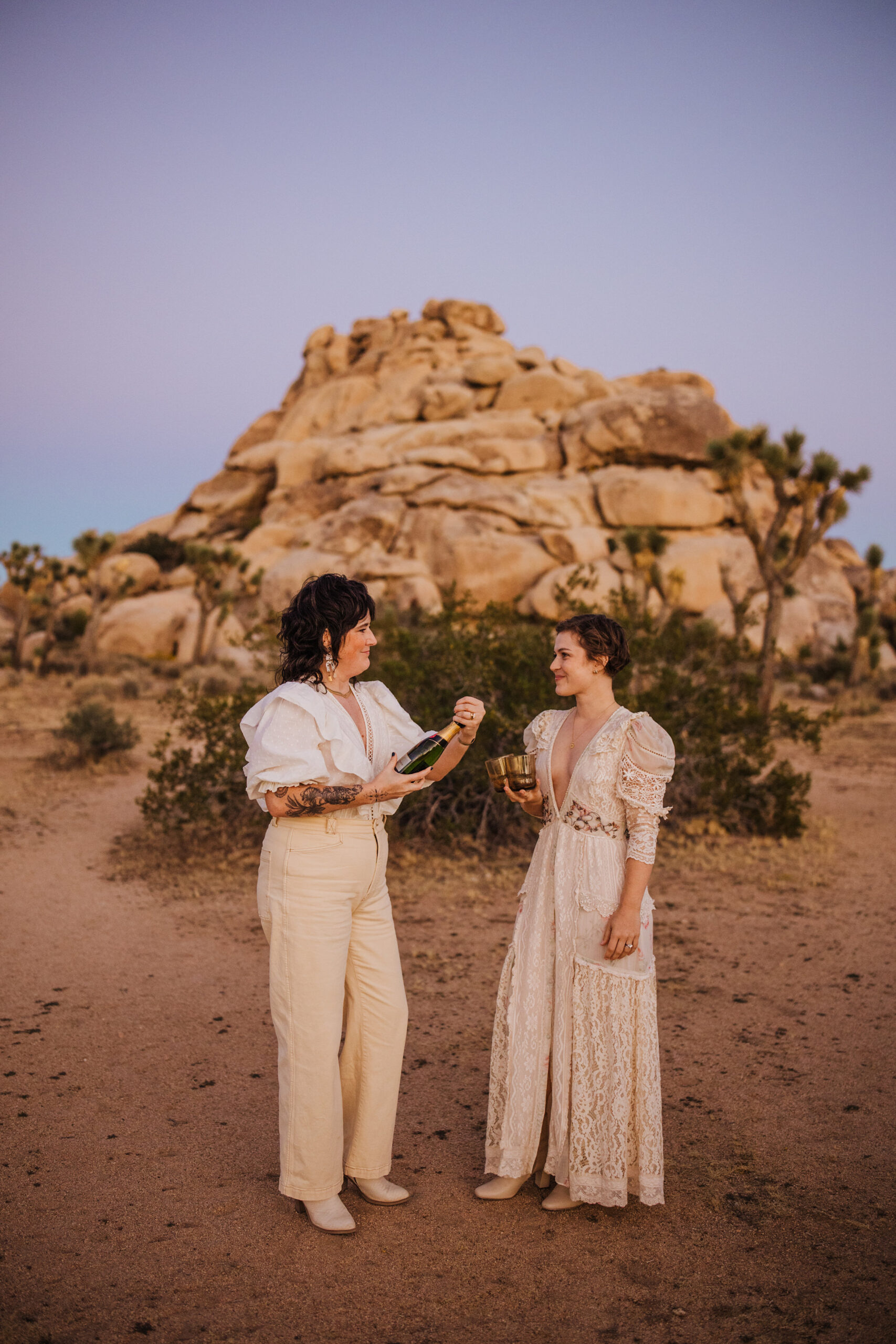 Joshua Tree wedding cheers