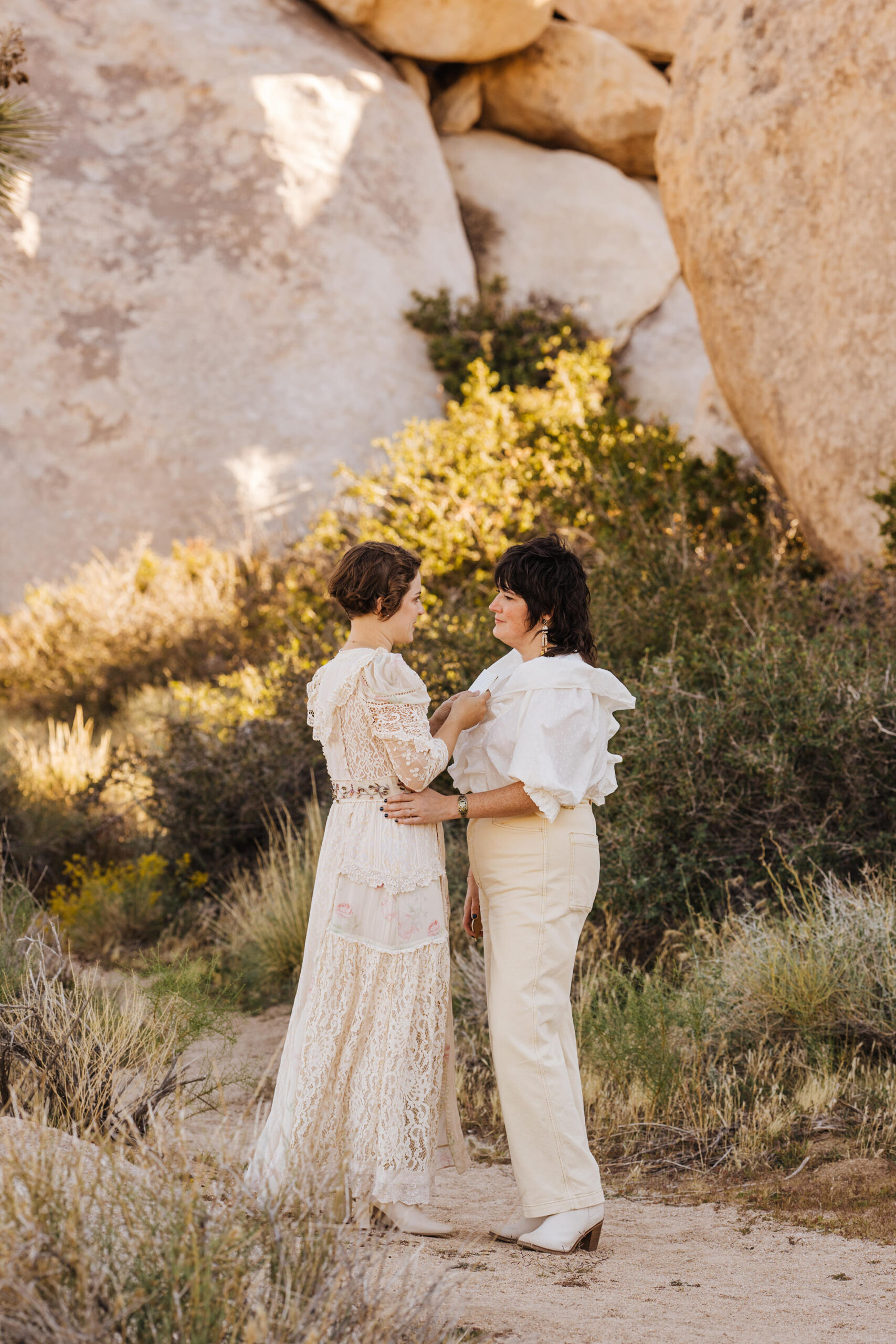 Joshua Tree elopement ceremony
