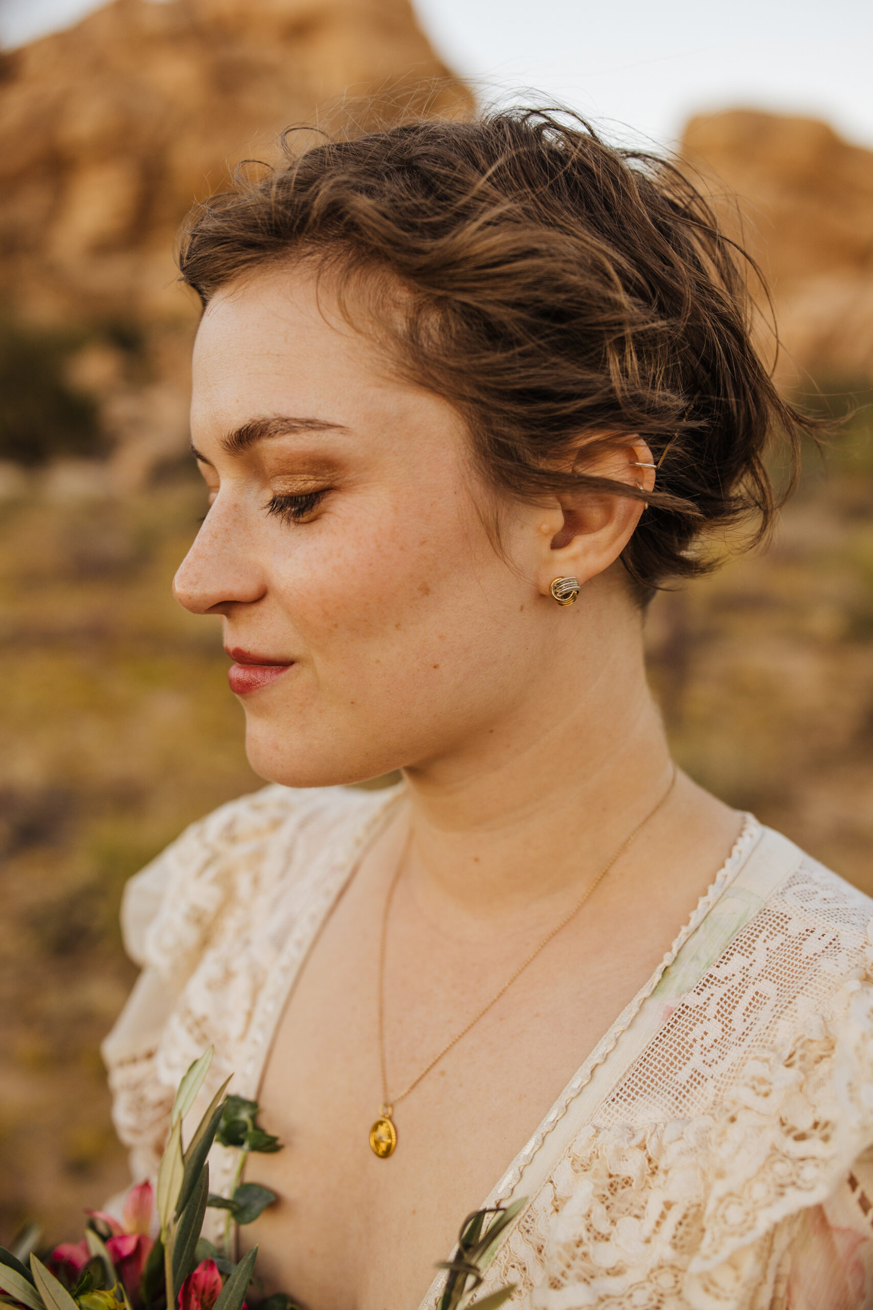 Joshua Tree wedding makeup
