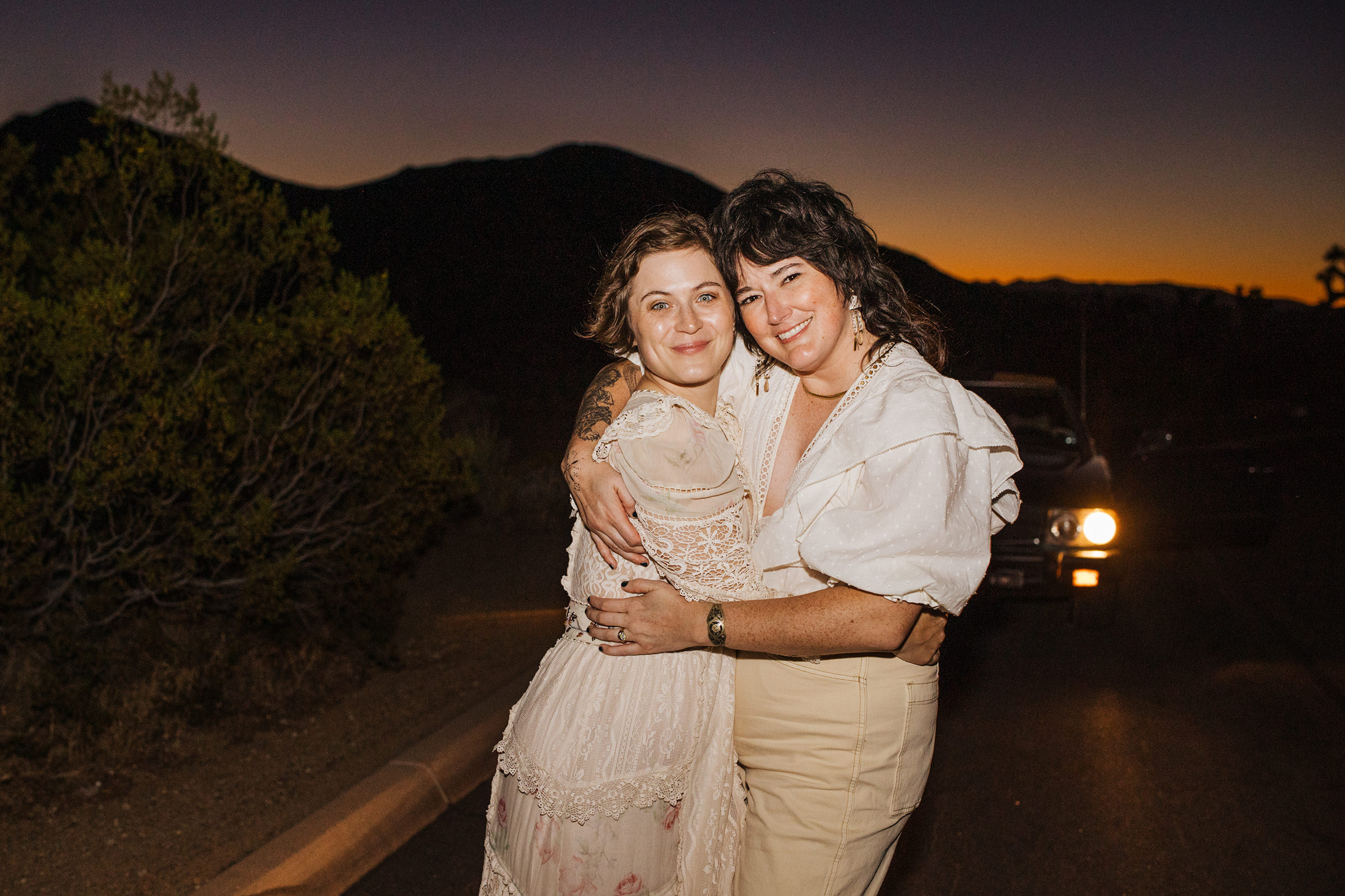 Joshua Tree wedding end of the night