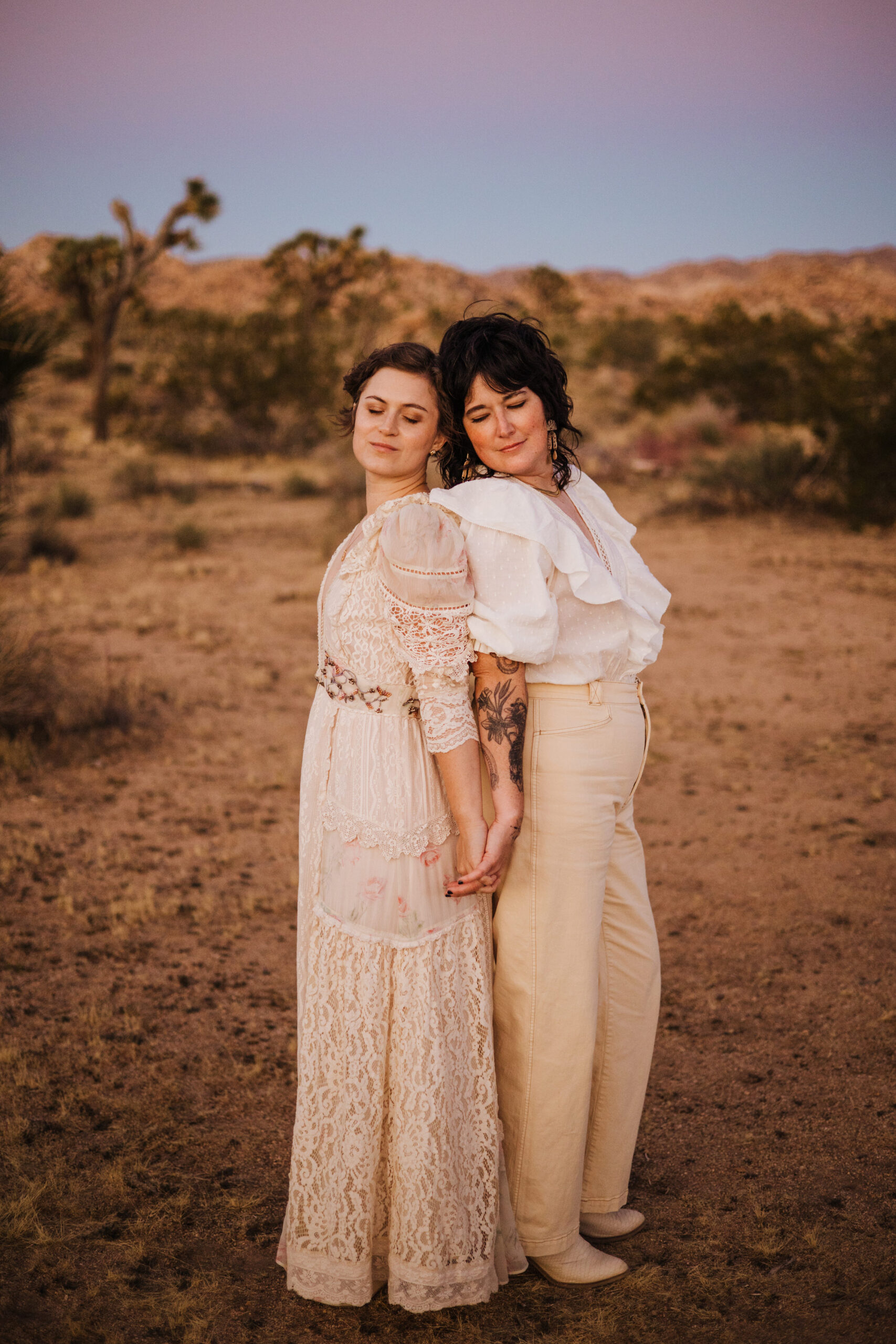Joshua Tree elopement sunset