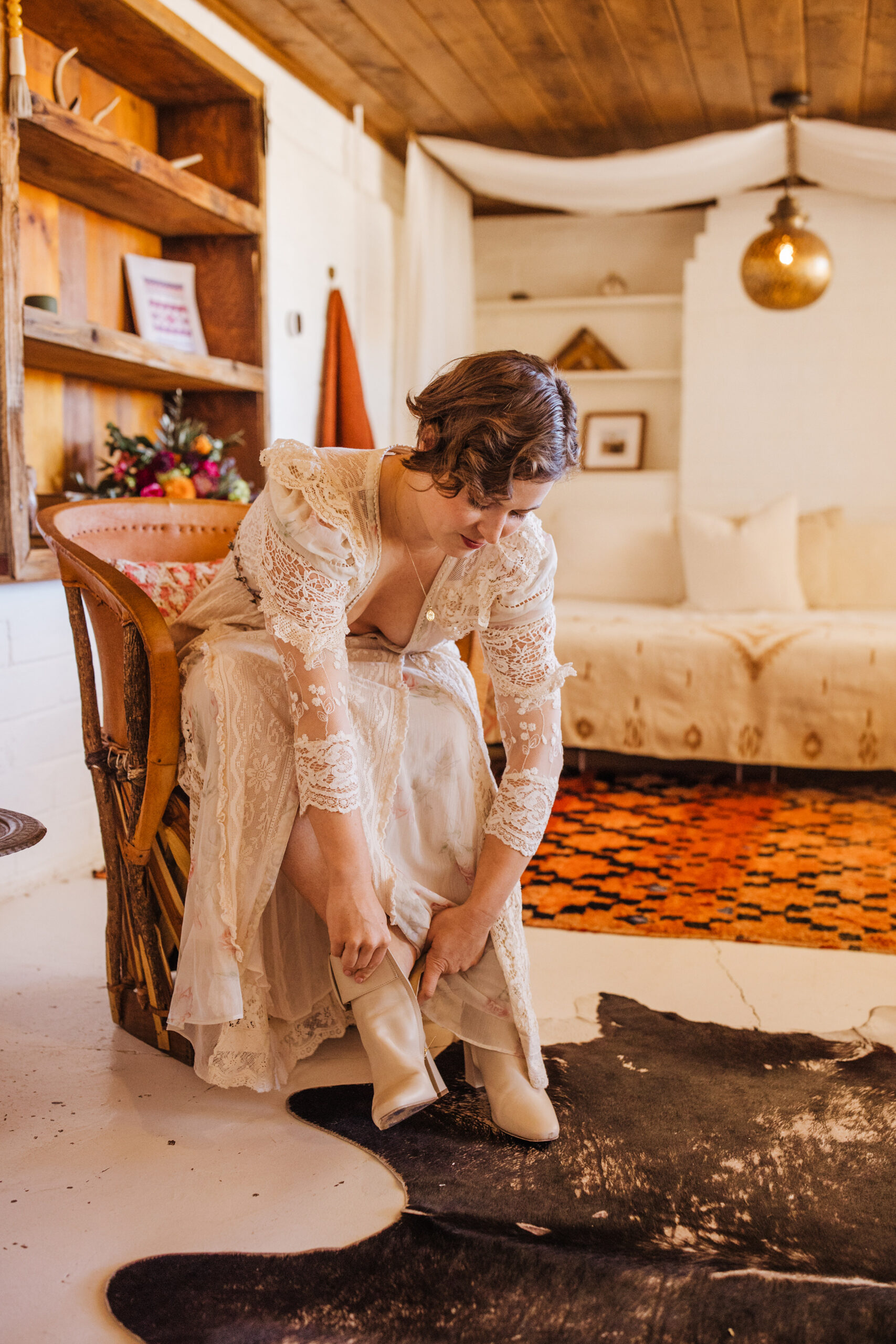 Getting ready at an AirBnb near Joshua Tree